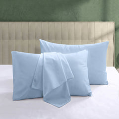 Plain Dyed Pillow Cover - Sky Blue