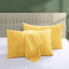 Plain Dyed Pillow Cover - Yellow