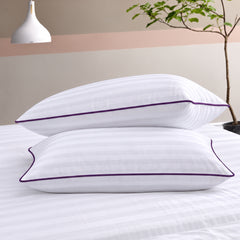 Signature Piped Satin Stripe Pillow Cover – Pack of 2
