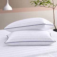 Signature Piped Satin Stripe Pillow Cover – Pack of 2