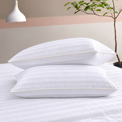 Signature Piped Satin Stripe Pillow Cover – Pack of 2