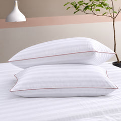Signature Piped Satin Stripe Pillow Cover – Pack of 2