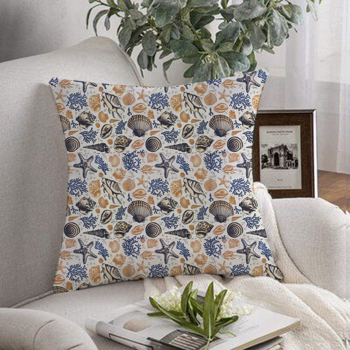 1 pc Printed Cushion Cover Sea Life - 99 Bedding Store