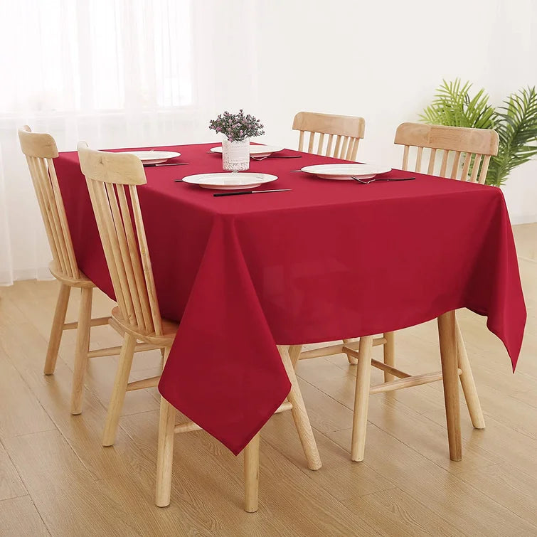 Solid Decorative Cotton Tablecloth -