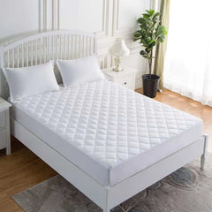 Quilted Waterproof Mattress Protector - White - 99 Bedding Store