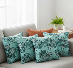 Waterproof Printed Cushion Cover Palm Leaves