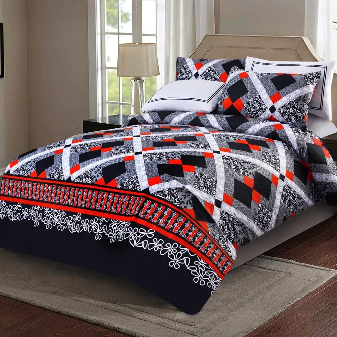 Cotton Double Bed sheet Set Abstract - 99 Bedding Store