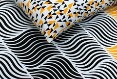 Cotton Printed Double Bed sheet Zebra Strip - 99 Bedding Store