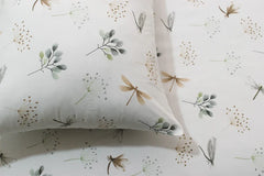 Small Leaf's Printed Cotton Single Bed Sheet - 99 Bedding Store