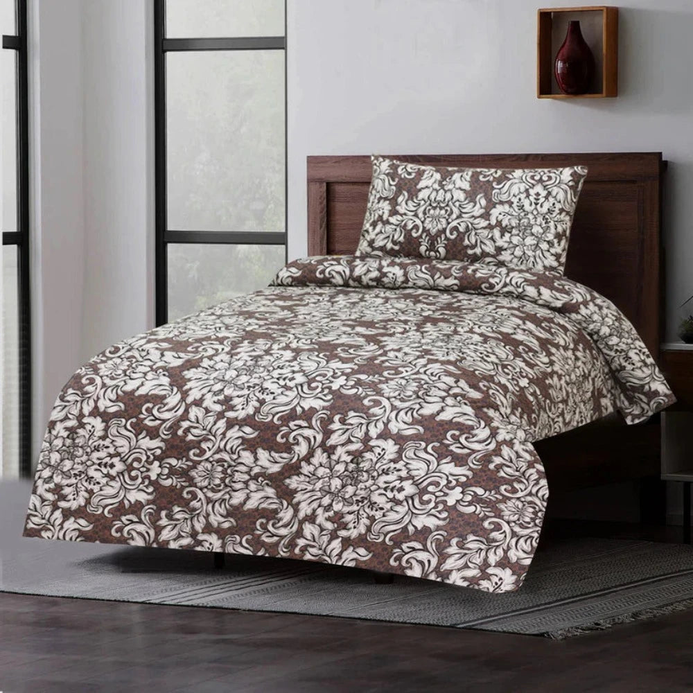 Turkish Florence Printed Cotton Single Bed Sheet - 99 Bedding Store