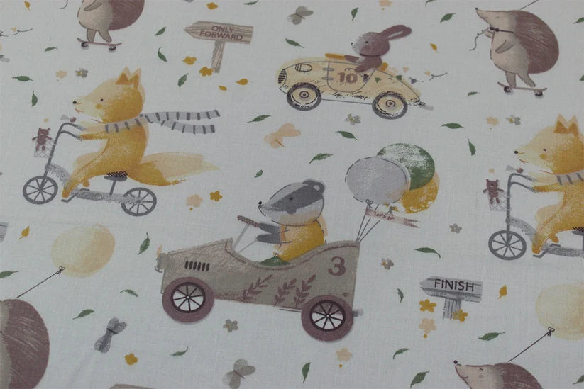 The Racer Printed Cotton Kids Single Bed Sheet - 99 Bedding Store