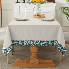 Decorative Tablecloth With Print Bordered