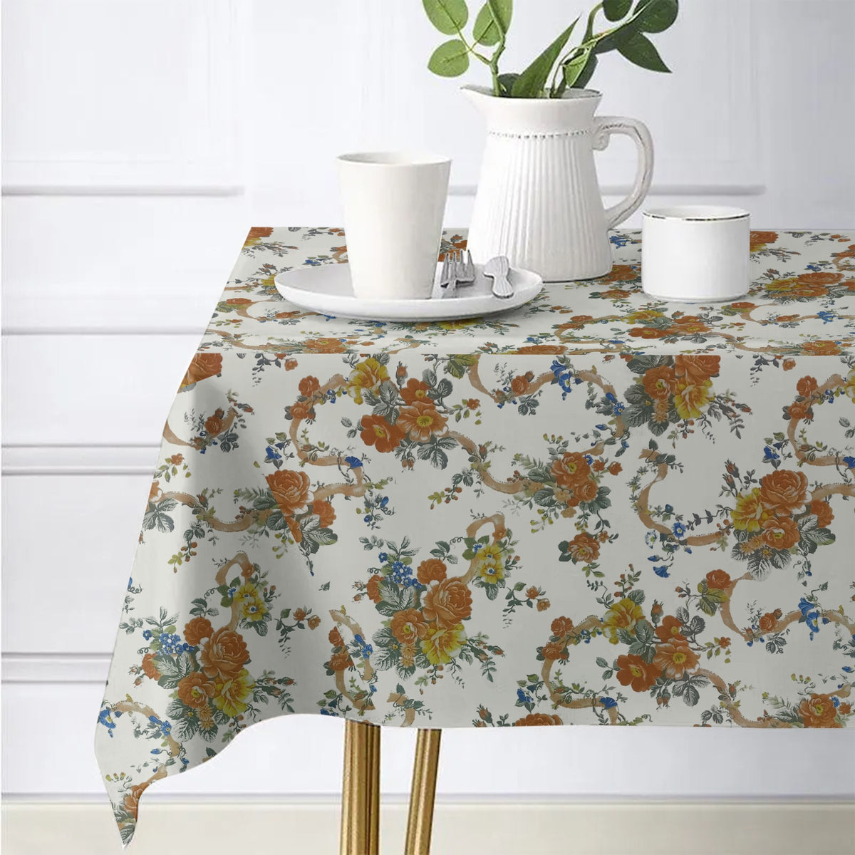 Digital Print Cotton Decorative Tablecloth