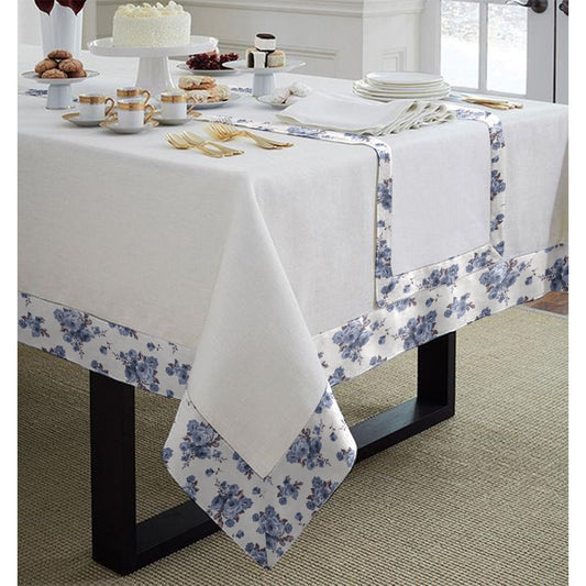 Cotton Tablecloth With Printed Bordered -