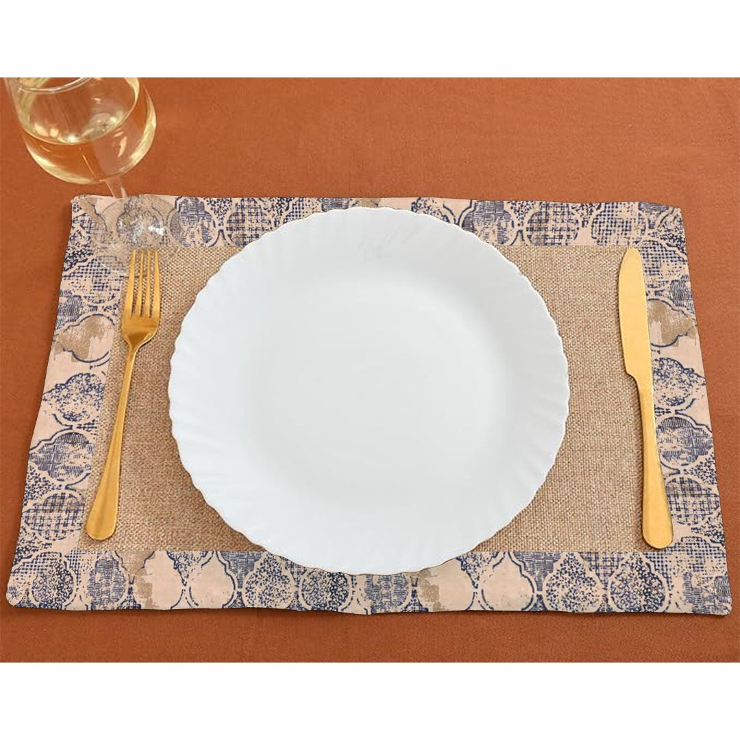 Jute Dinning Set With Border- Ankara