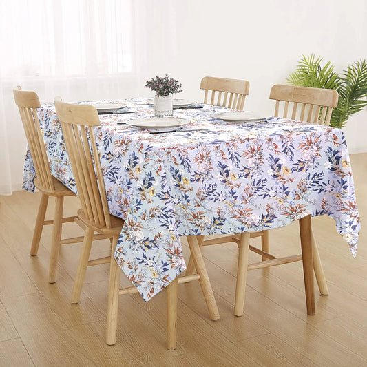 Decorative Printed Cotton Table Cover Summer Garden