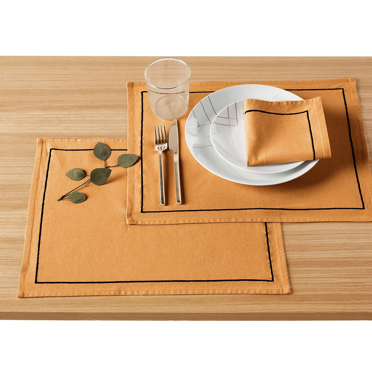 100%Cotton Dinning Set With Barrata - Orange - 99 Bedding Store