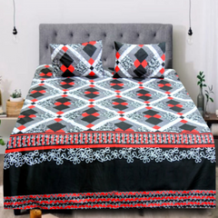 Cotton Double Bed sheet Set Abstract - 99 Bedding Store