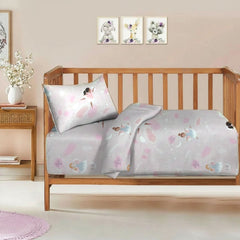 3 Pcs Printed Baby cot set -Dancing Doll