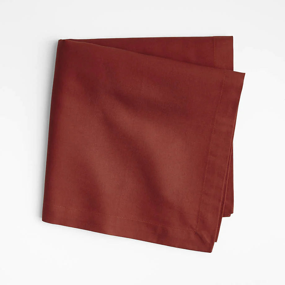 100% Cotton Napkin Set - Brick Red - 99 Bedding Store