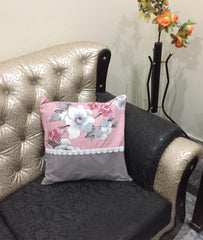 New Rese Garden - Cushion Cover Set With Lace