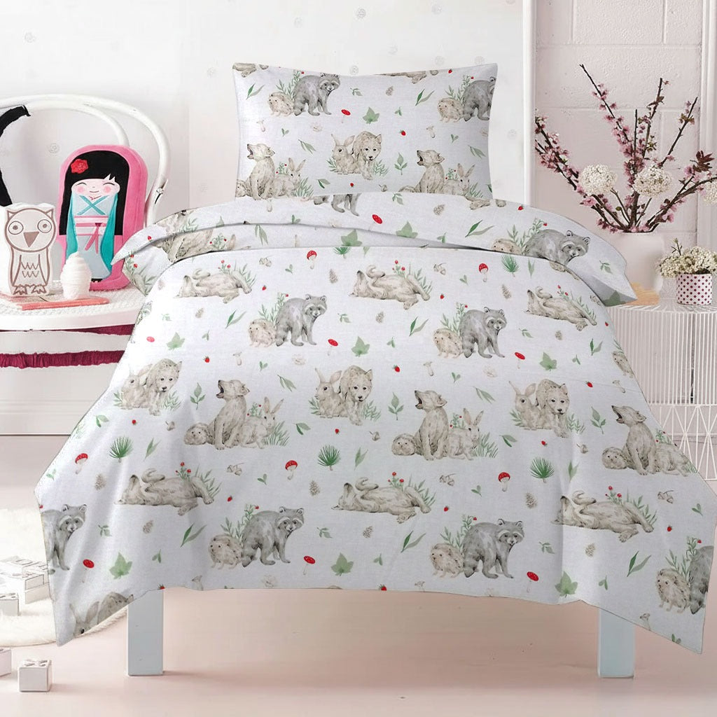Bear and nature Printed Kids Comforter set
