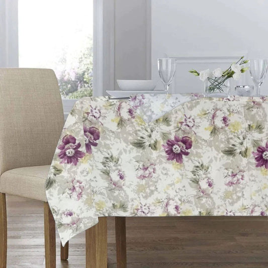 Decorative Printed Cotton Table cover - BROKKBLAD FLOWRAL