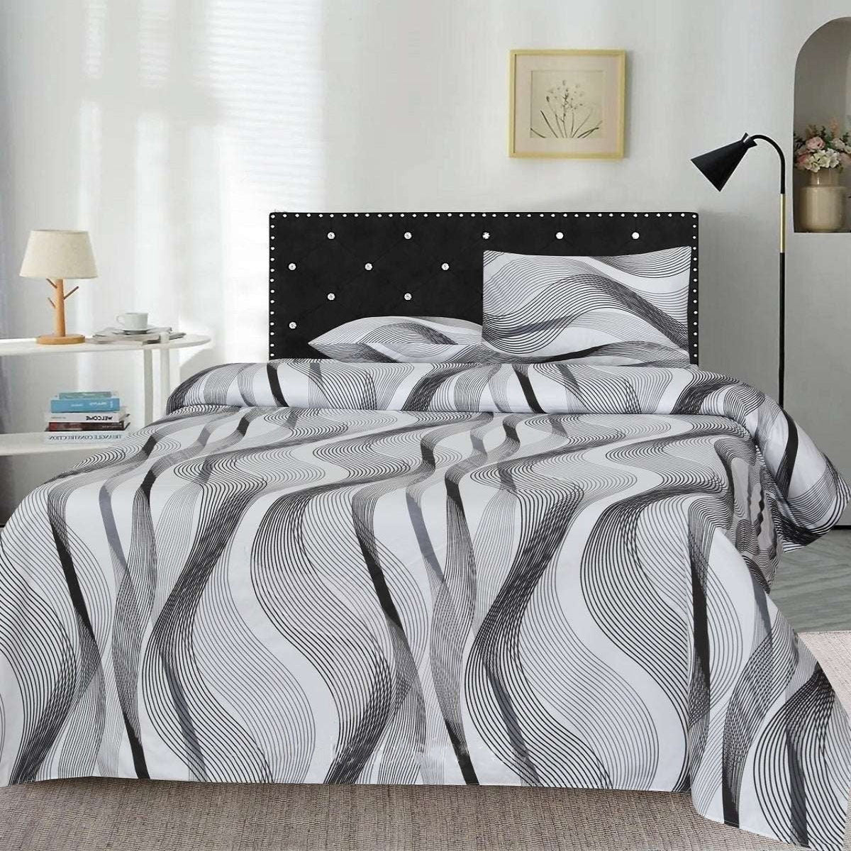 Printed Double Bed sheet Set Tryangle