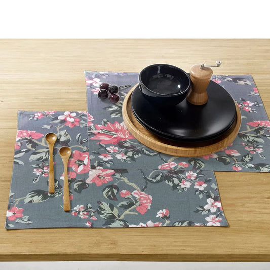 Printed CottonRe Revrsable Dinning Set - Flowrence