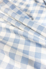 Waterproof Cotton Dinning Set - Blue Checked - 99 Bedding Store