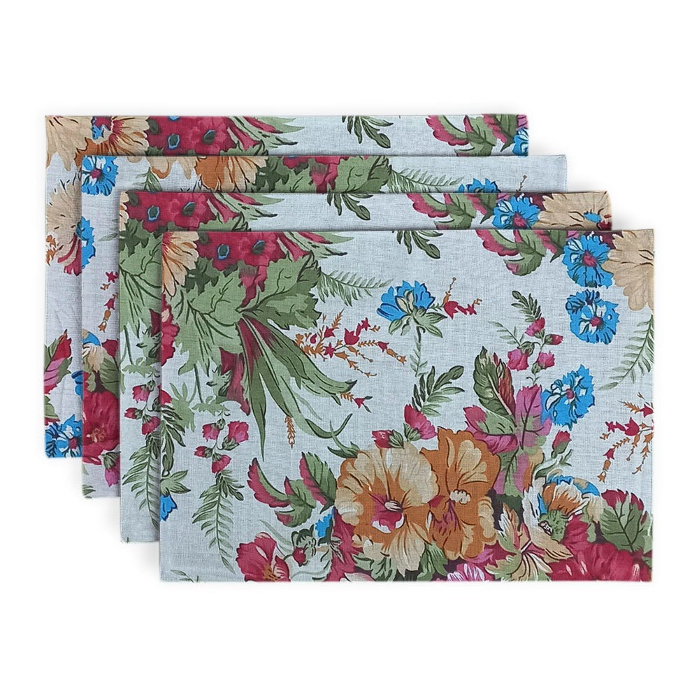 Printed Cotton Revrsable Dinning Set - Jasmin