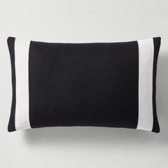 JASEN Black With White Strip Decorative Jute Cushion Cover - 99 Bedding Store