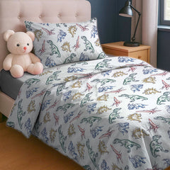 Printed Kids Duvet Cover Set -Dinosaurs