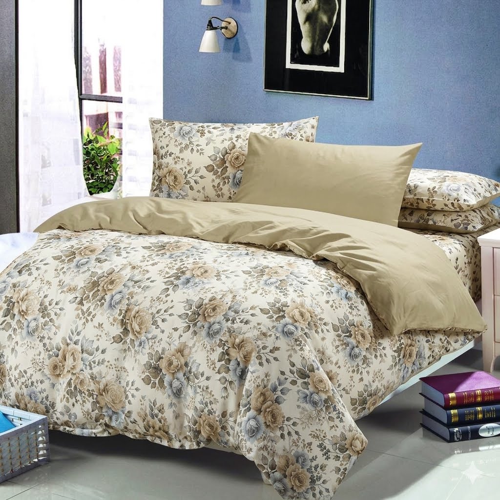Reversable Printed Duvet Cover Set -