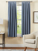 Pack Off 2 PC Plain Dyed Tab Top Curtains with lining-
