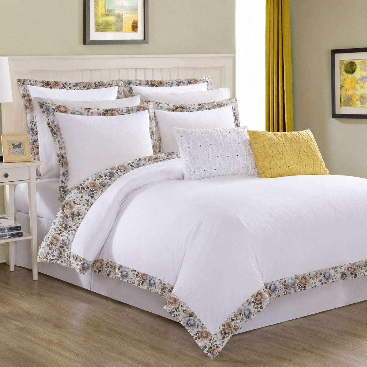 Cotton Duvet cover Set With Printed Border