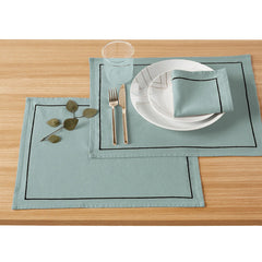 100%Cotton Dinning Set With Barrata - Mint Green - 99 Bedding Store