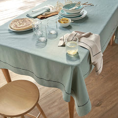 100%Cotton Dinning Set With Barrata - Mint Green - 99 Bedding Store