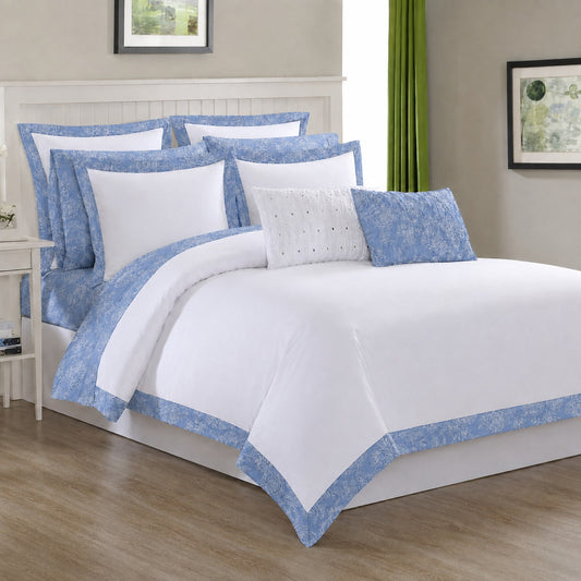 Cotton Duvet cover Set With Printed Border