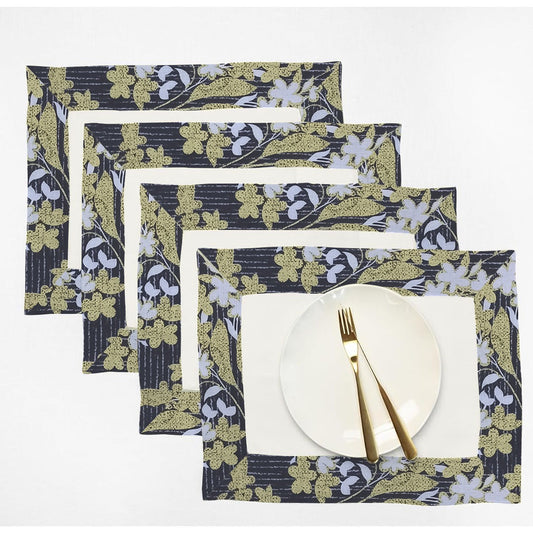 Cotton Dinning Set with Print Bordered- Sunshine