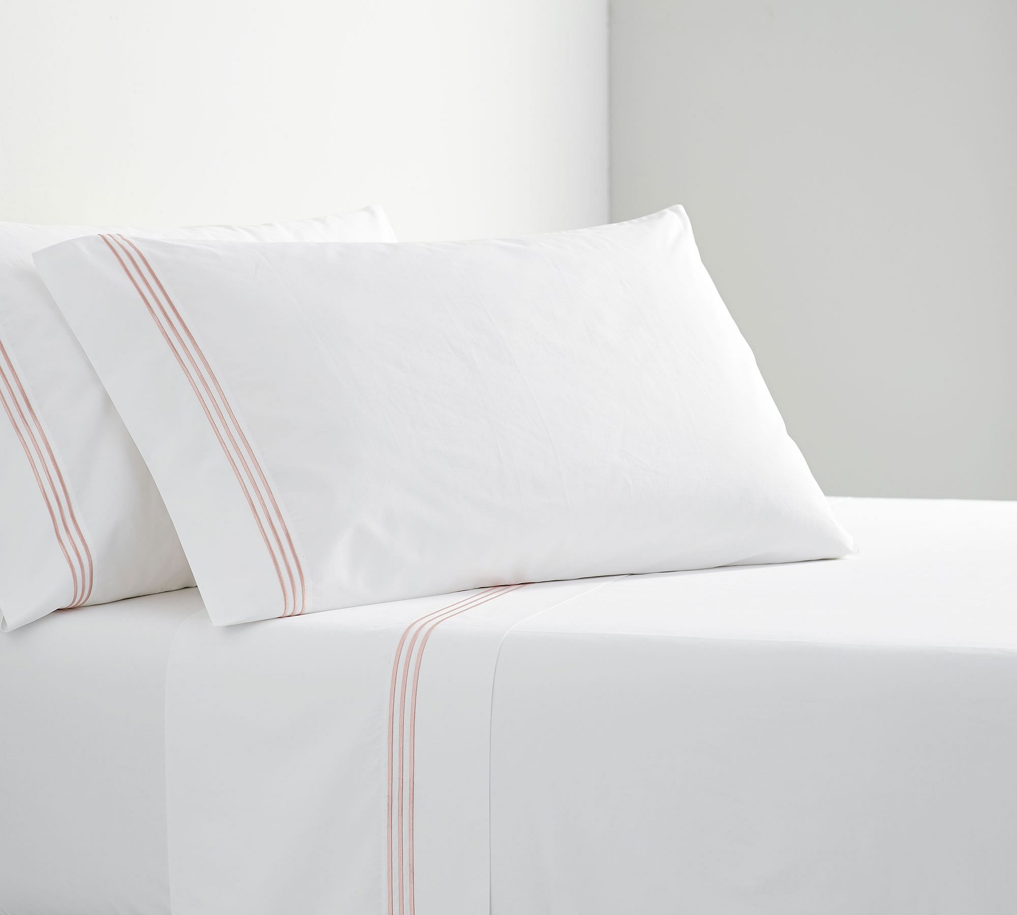 400 TC Egyptian Cotton Satin Bed Sheet Set With 3 line Baratta - 99 Bedding Store