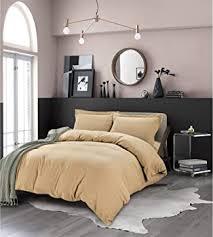 Plain Dyed Luxury Duvet Set Beige - 99 Bedding Store