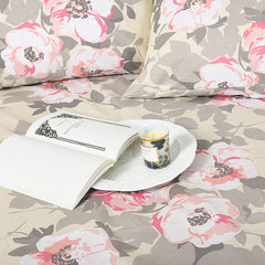 Cotton Printed Duvet Cover set Blush Blossoms
