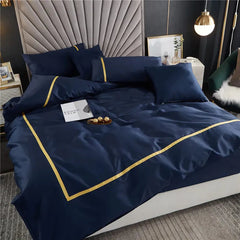 Plain Dyed Cotton 4 Season Duvet Set