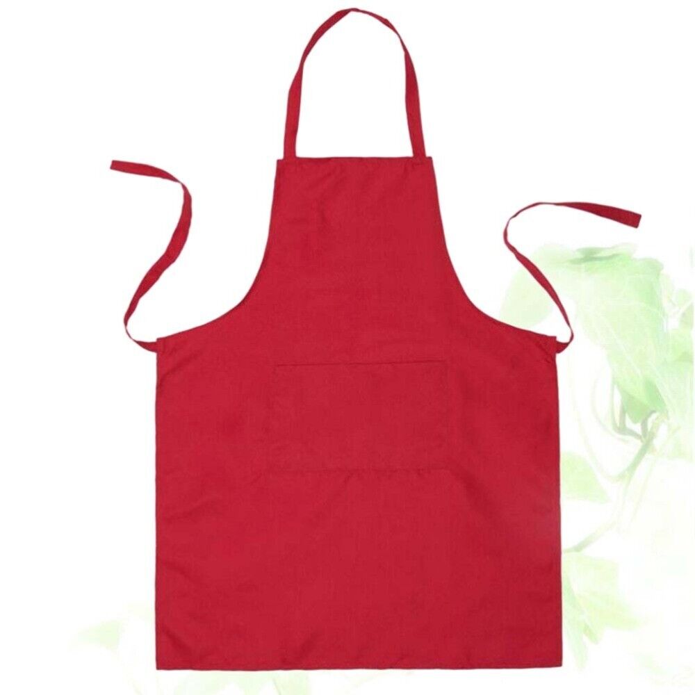 100% Cotton Apron For Kitchen - Red - 99 Bedding Store