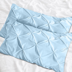 Luxury Cotton Pintuck Pillowcases Pack of 2 - 99 Bedding Store