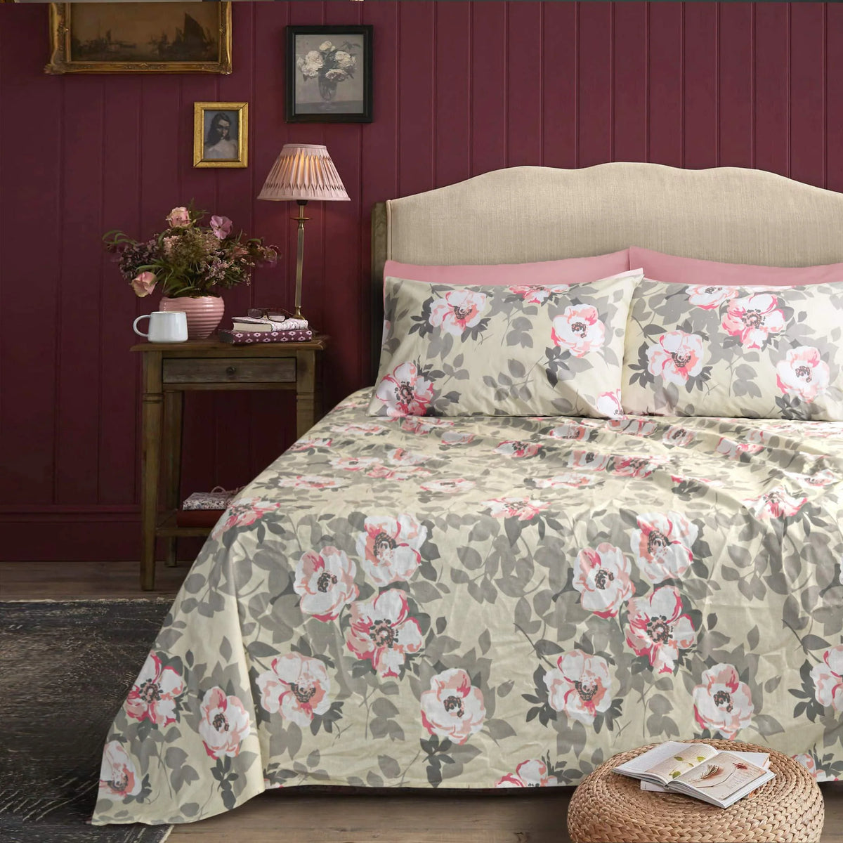 Cotton Printed Double Bed sheet Florence